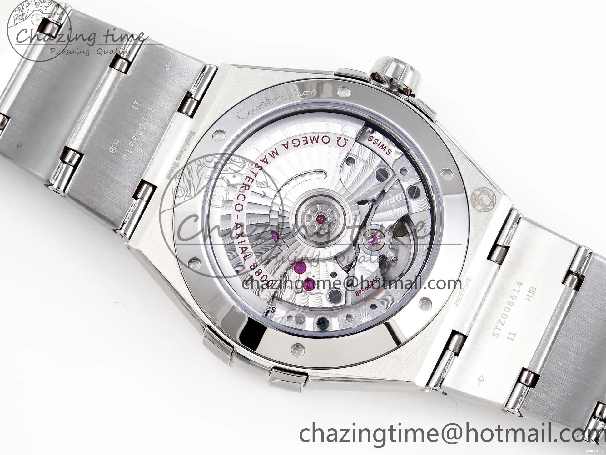 0122 Snug Constellation 39mm SS ASWF 1:1 Best Edition Black Dial on SS Bracelet A 7771